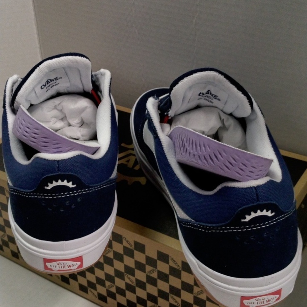 Vans BMX Proof Wafflecup Navy and White Sneakers - Picture 7 of 8
